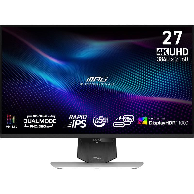 MSI MPG 274URDFW E16M Monitor PC 68,6 cm (27") 3840 x 2160 Pixel 4K Ultra HD LED Nero, Bianco