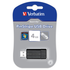 Verbatim PinStripe 4GB unità flash USB USB tipo A 2.0 Nero
