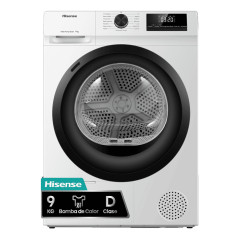 Hisense DHQE900UWDC asciugatrice Libera installazione Caricamento frontale 9 kg Bianco