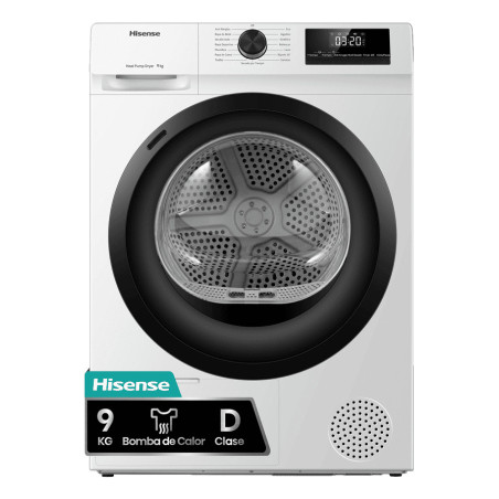 Hisense DHQE900UWDC asciugatrice Libera installazione Caricamento frontale 9 kg Bianco