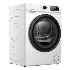 Hisense DHQE900UWDC asciugatrice Libera installazione Caricamento frontale 9 kg Bianco