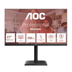 AOC E4 U27E4CV Monitor PC 68,6 cm (27") 3840 x 2160 Pixel 4K Ultra HD LED Nero