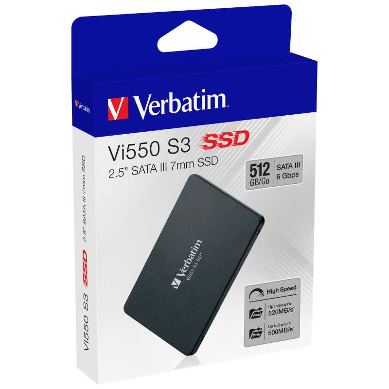 Verbatim Vi550 S3 SSD 512GB 49352V Verbatim Vi550 S3 SSD 512GB 49352V
