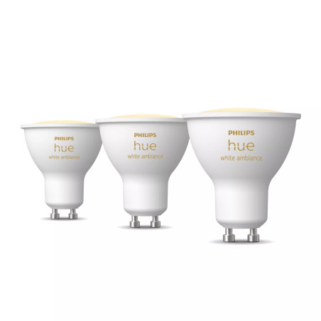 Philips Hue White ambiance GU10 - faretto connesso - (confezione da 3)