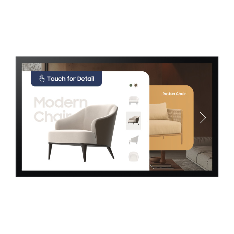 Samsung QM32C-T Pannello piatto per segnaletica digitale 81,3 cm (32") LCD Wi-Fi 400 cd/m² Full HD Nero Touch screen Tizen 7.0 Samsung QM32C-T Pannello piatto per segnaletica digitale 81,3 cm (32") LCD Wi-Fi 400 cd/m² Full HD Nero Touch screen Tizen 7.0