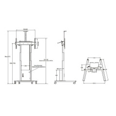 Multibrackets 9073 Supporto TV a parete 2,54 m (100") Bianco