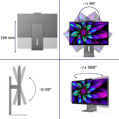 Philips Brilliance 27E3U7903 00 Monitor PC 68,6 cm (27") 5120 x 2880 Pixel 5K Ultra HD LCD Grigio