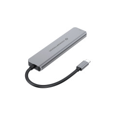 Conceptronic DONN33G replicatore di porte e docking station per laptop Cablato USB 3.2 Gen 1 (3.1 Gen 1) Type-C Argento