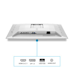 Philips Evnia 6000 27M2N6501L 00 Monitor PC 67,3 cm (26.5") 2560 x 1440 Pixel Quad HD QD-OLED Bianco