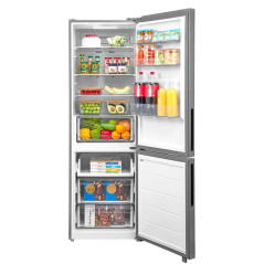 Midea MDRB548MME46 frigorifero con congelatore Libera installazione 401 L Acciaio inox