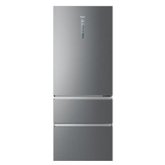 Haier 3D 70 Serie 3 HTOPMNE7193 Libera installazione 450 L Platino, Acciaio inox