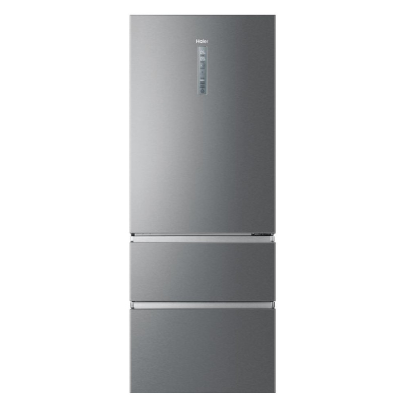 Haier 3D 70 Serie 3 HTOPMNE7193 Libera installazione 450 L Platino, Acciaio inox