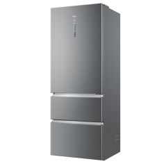 Haier 3D 70 Serie 3 HTOPMNE7193 Libera installazione 450 L Platino, Acciaio inox
