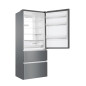 Haier 3D 70 Serie 3 HTOPMNE7193 Libera installazione 450 L Platino, Acciaio inox