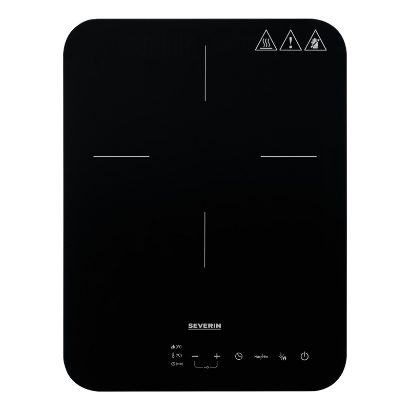 Severin KP 1032 piano cottura Nero, Grigio Superficie piana 28 cm Piano cottura a induzione 1 Fornello(i)