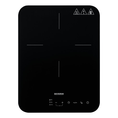 Severin KP 1032 piano cottura Nero, Grigio Superficie piana 28 cm Piano cottura a induzione 1 Fornello(i)