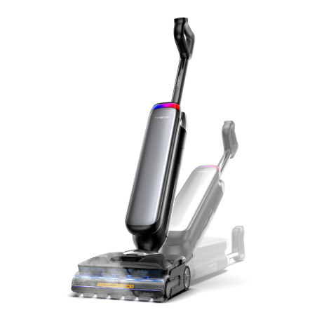 Tineco Floor One S9 Artist Steam Pro Aspirapolvere verticale Batteria Secco e bagnato Senza sacchetto Nero, Argento