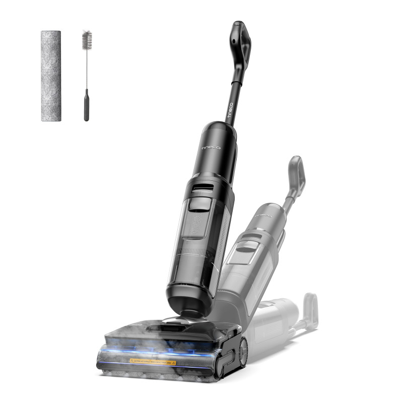 Tineco FLOOR ONE S7 Stretch Steam Lavapavimenti Aspirapolvere a Vapore Senza Fili, 140℃ HyperSteam, Design reclinabile a 180° ,