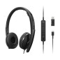 Lenovo 4XD1M39029 cuffia e auricolare Cablato A Padiglione USB tipo-C Nero - 0195892090441