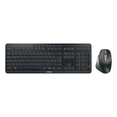 CHERRY Stream desktop ultimate tastiera Mouse incluso Casa/ufficio USB + RF Wireless + Bluetooth QWERTZ Tedesco Nero