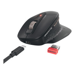 CHERRY Stream desktop ultimate tastiera Mouse incluso Casa ufficio USB + RF Wireless + Bluetooth QWERTZ Tedesco Nero