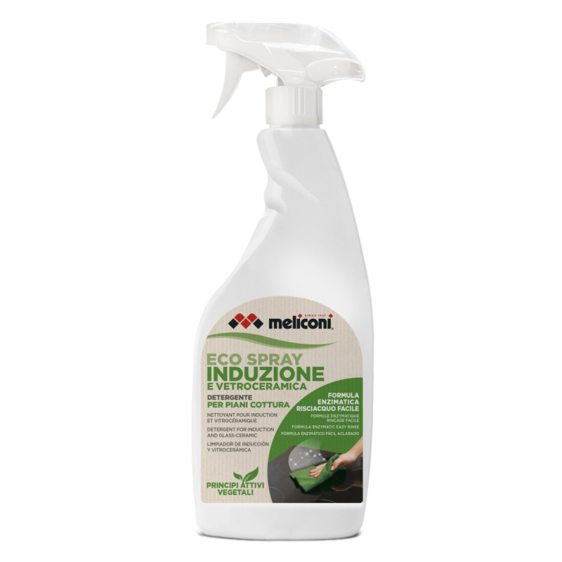 Meliconi Eco Spray Induzione e Vetroceramica - detergente per elettrodomestico Piano cottura 500 ml