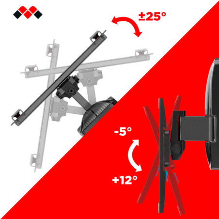 Meliconi SLIMSTYLE PLUS 200 ST 114,3 cm (45") Nero