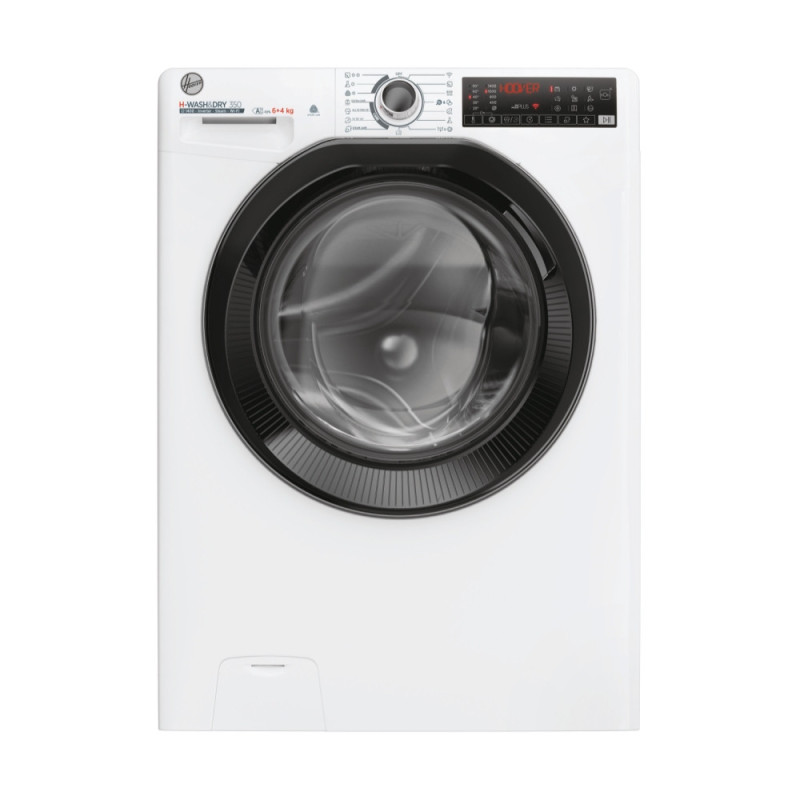 Hoover H-WASH&DRY 350 H-WASH 350, Lavasciuga Slim 6+4 KG, 10% più efficente della classe A, 1400 giri, Bianco, Inverter,