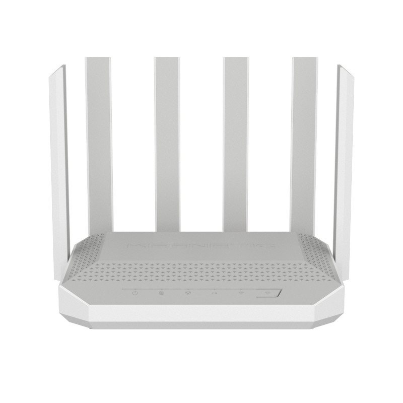 Keenetic Hero 5G (KN-4110) router wireless 2.5 Gigabit Ethernet Dual-band (2.4 GHz/5 GHz) Grigio, Bianco