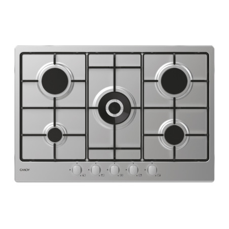 Candy Idea CHW74WX Acciaio inox Da incasso 75 cm Gas 5 Fornello(i)