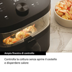 Haier I-Master Series 5 HAF5TWA 011 6,5 L Indipendente 2000 W Friggitrice ad aria calda Nero