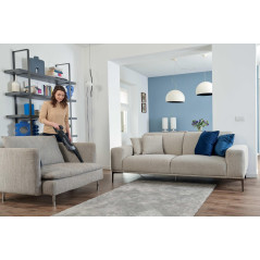 Hoover HF210HP 011 Aspirapolvere elettrica Batteria Secco EPA Senza sacchetto 1 L 165 W Grigio, Quarzo metallizzato