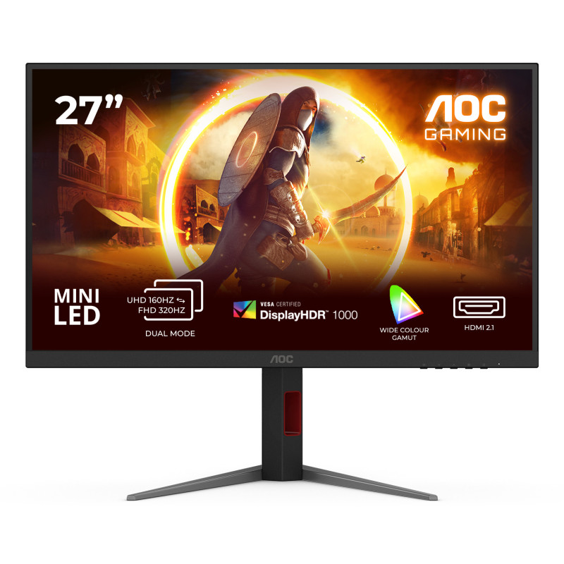 AOC G4 U27G4XM Monitor PC 68,6 cm (27") 3840 x 2160 Pixel 4K Ultra HD LED Nero, Rosso