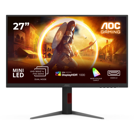 AOC G4 U27G4XM Monitor PC 68,6 cm (27") 3840 x 2160 Pixel 4K Ultra HD LED Nero, Rosso