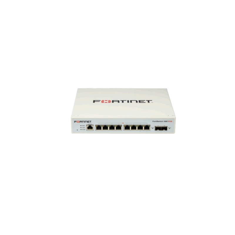 Fortinet FortiSwitch 108F-POE Gestito L2+ Gigabit Ethernet (10/100/1000) Supporto Power over Ethernet (PoE) Bianco