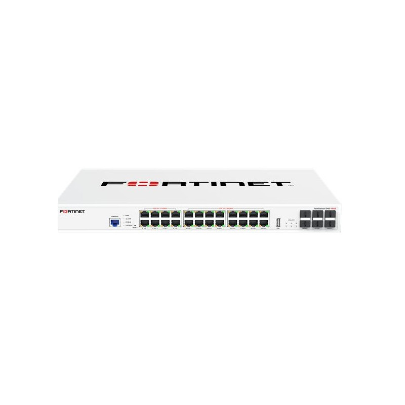 Fortinet FS-124G-FPOE switch di rete Gestito L2 10G Ethernet (100/1000/10000) Supporto Power over Ethernet (PoE) 1U Fortinet FS-124G-FPOE switch di rete Gestito L2 10G Ethernet (100/1000/10000) Supporto Power over Ethernet (PoE) 1U