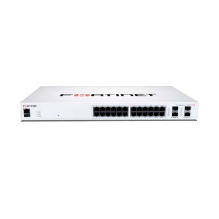 Fortinet FS-124F-POE switch di rete Gigabit Ethernet (10 100 1000) Supporto Power over Ethernet (PoE) 1U Bianco