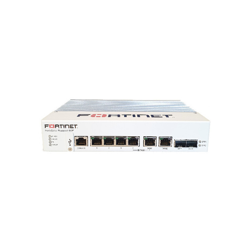Fortinet FortiGate Rugged 60F firewall (hardware) 6 Gbit/s Fortinet FortiGate Rugged 60F firewall (hardware) 6 Gbit/s