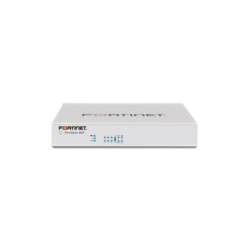 Fortinet Fortigate 80F firewall (hardware) 10 Gbit/s Fortinet Fortigate 80F firewall (hardware) 10 Gbit/s