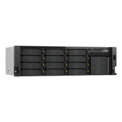 QNAP TS-H1655XEU-RP Server di archiviazione Armadio (3U) Intel Atom® C5125 8 GB DDR4 0 TB QuTS hero Nero, Grigio