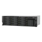 QNAP TS-H1655XEU-RP Server di archiviazione Armadio (3U) Intel Atom® C5125 8 GB DDR4 0 TB QuTS hero Nero, Grigio