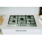 Indesit THP 752 IX/I 1 piano gas inox 75cm 5 fuochi griglie smaltate