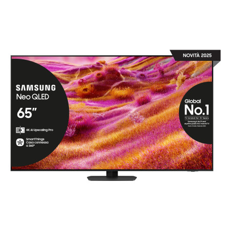 Samsung Neo QLED AI TV 65" QE65QN90FATXZT 4K Mini LED, Processore NQ4 AI Gen3, 4K AI Upscaling Pro, Motion Xcelerator 165Hz,