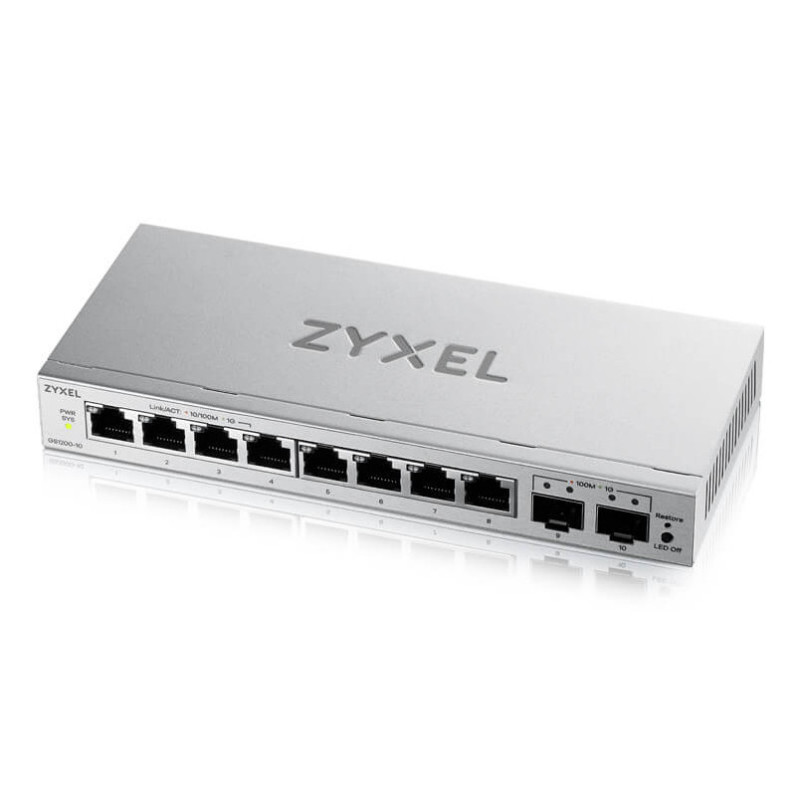 Zyxel GS1200-10v3 Gestito L2 Gigabit Ethernet (10/100/1000) Desktop Grigio