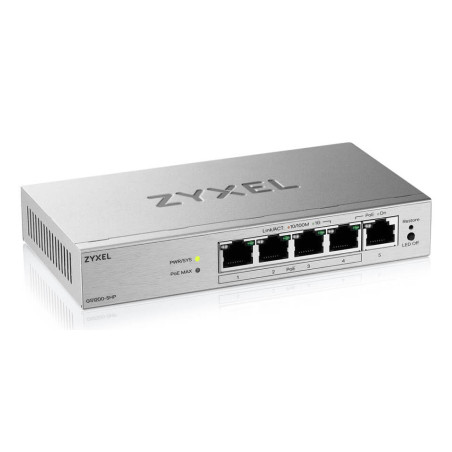 Zyxel GS1200-5HPV3 Gestito L2 Gigabit Ethernet (10/100/1000) Supporto Power over Ethernet (PoE) Desktop Grigio