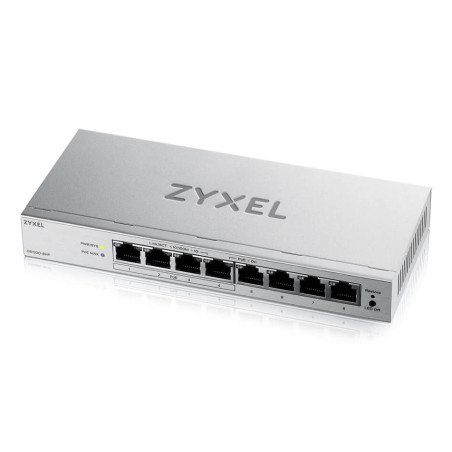 Zyxel GS1200-8HPV3 Gestito L2 Gigabit Ethernet (10 100 1000) Supporto Power over Ethernet (PoE) Desktop Grigio
