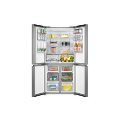 Midea MDRF632FIE46 frigorifero side-by-side Libera installazione 474 L Grigio, Acciaio inox, Bianco