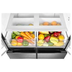 Midea MDRF632FIE46 frigorifero side-by-side Libera installazione 474 L Grigio, Acciaio inox, Bianco