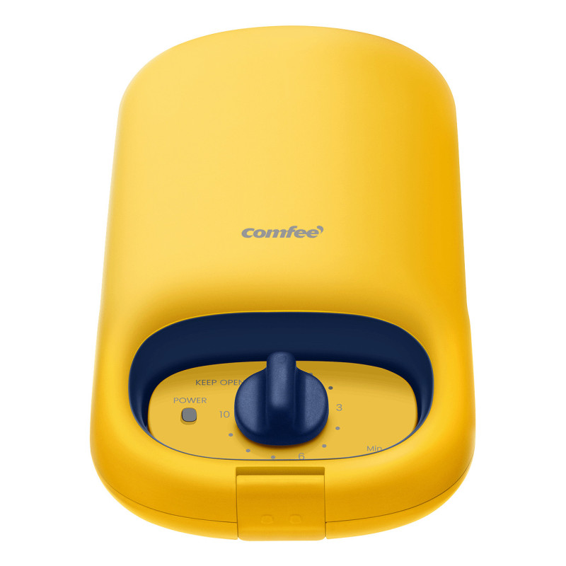 Comfeè MC-JK1312P201 piastra per waffle 1 waffle 950 W Blu, Giallo