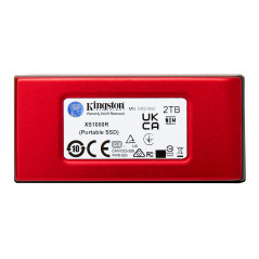 Kingston Technology 2TB SSD esterno XS1000 USB 3.2 Gen 2, Rosso SXS1000R/2000G